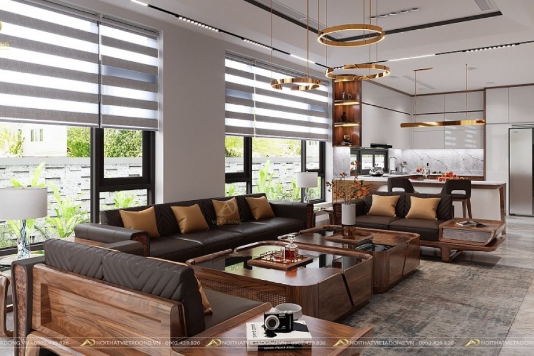 Sofa gỗ óc chó VLOTUS SF-21